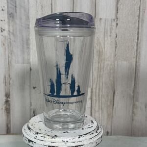 Walt Disney Imagineering Pint Drinking Glass With Lid